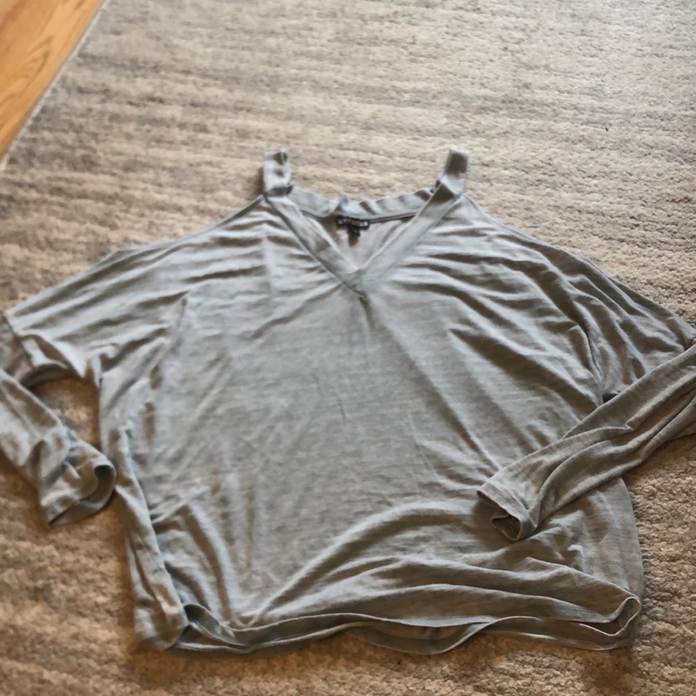 Express open shoulder long sleeve